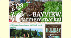 Desktop Screenshot of bayviewfarmersmarket.com