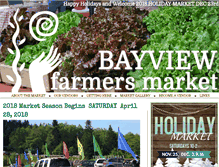 Tablet Screenshot of bayviewfarmersmarket.com